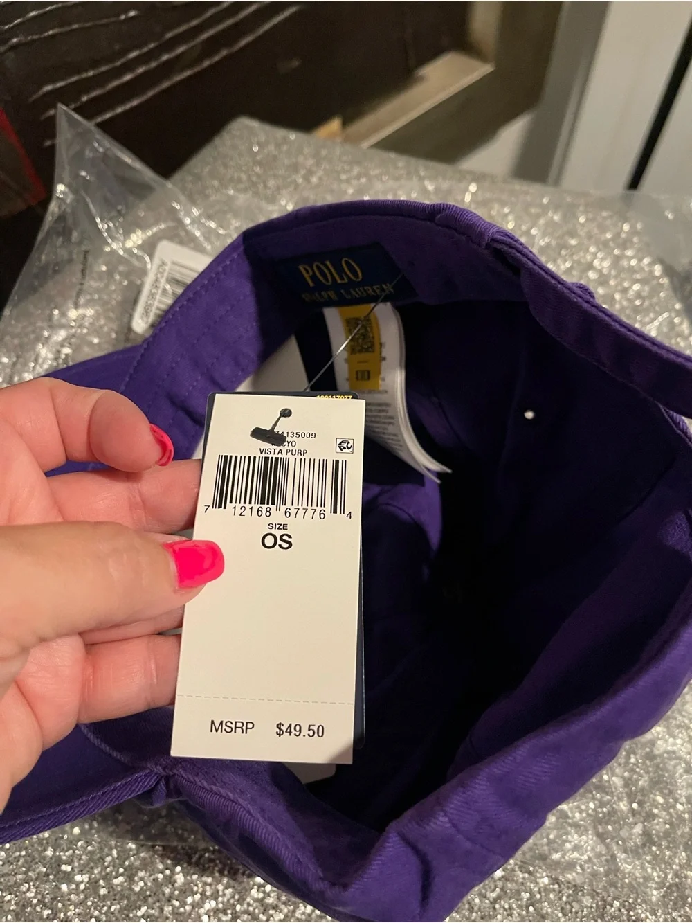 Ralph Lauren Purple Polo Baseball Cap